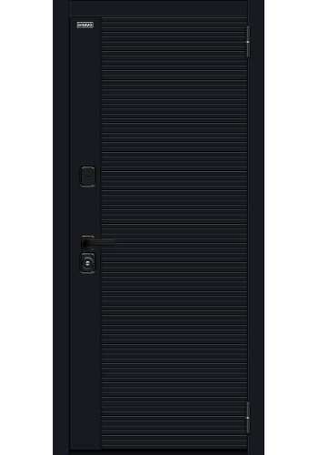 Входная дверь Джет-3 (RBE), цвет Total Black/Snow Melinga