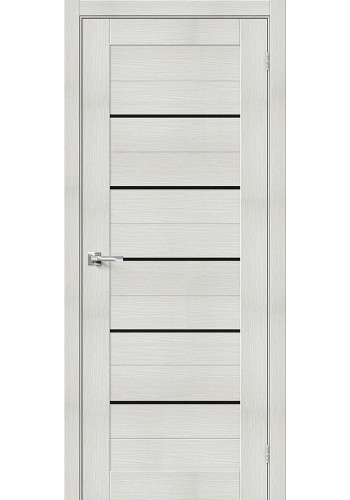 Межкомнатная дверь Порта-22, со стеклом, цвет Bianco Veralinga