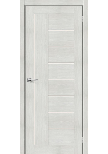 Межкомнатная дверь Порта-29, со стеклом, цвет Bianco Veralinga