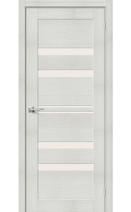 Межкомнатная дверь Порта-30, со стеклом, цвет Bianco Veralinga