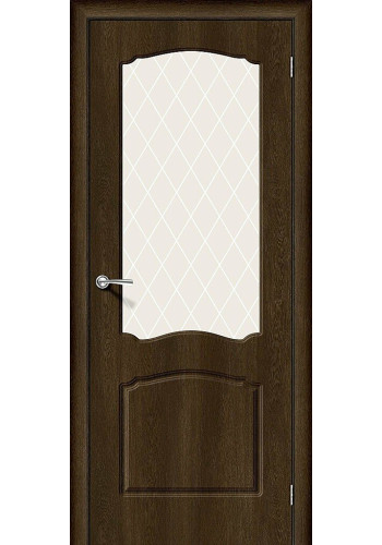 Межкомнатная дверь Альфа-2, со стеклом, цвет Dark Barnwood Межкомнатная дверь Альфа-2, со стеклом, цвет Dark Barnwood